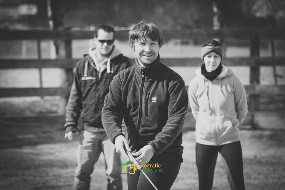 Kursgruppe bei einem Horsemanship-Wochenende